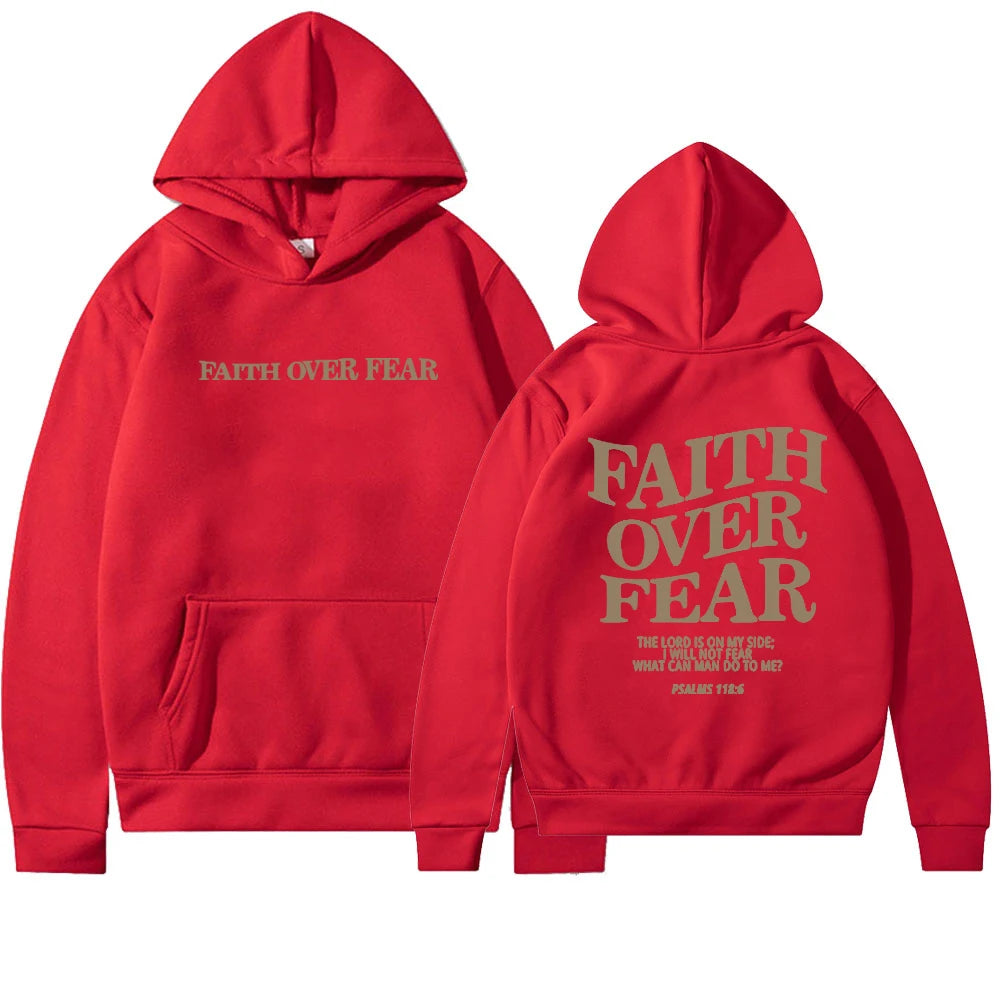 'Faith Over Fear' Hoodie (Psalms 118:6)