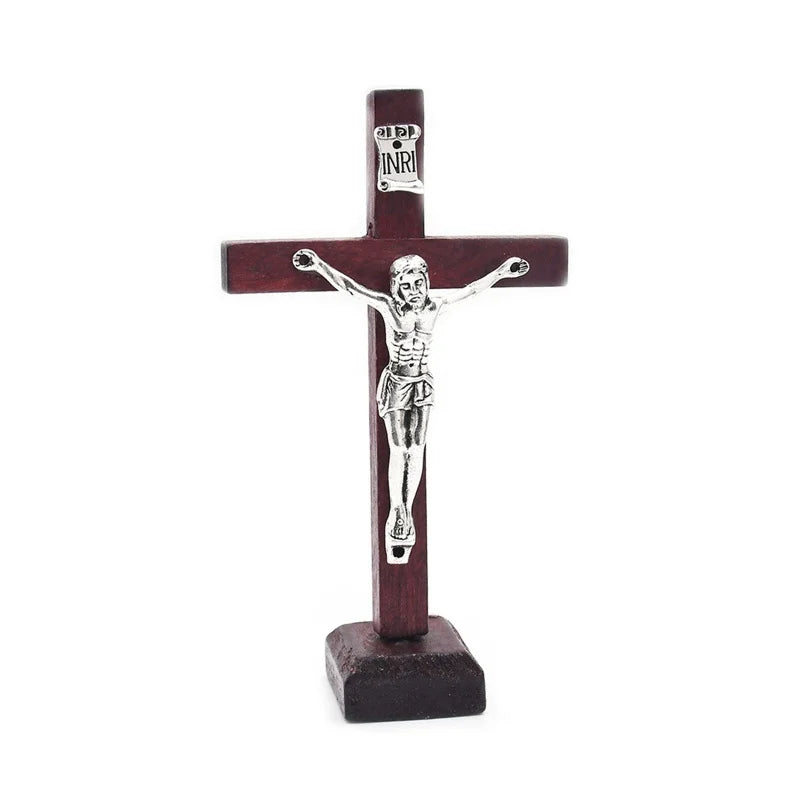 Wooden Tabletop Crucifix