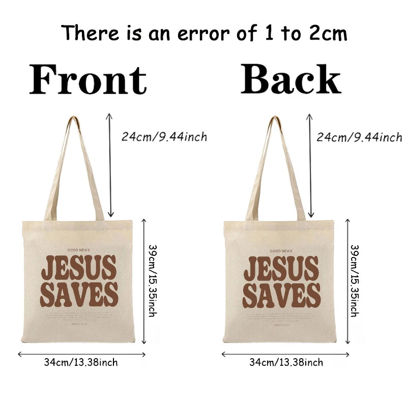 ‘JESUS SAVES’ Tote Bag