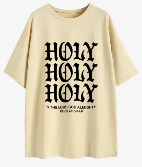 'HOLY HOLY HOLY' Oversized T-Shirt
