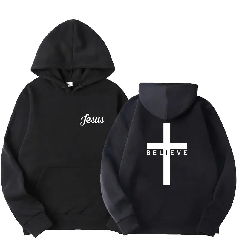 'Believe' Cross Hoodie