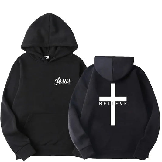 'Believe' Cross Hoodie
