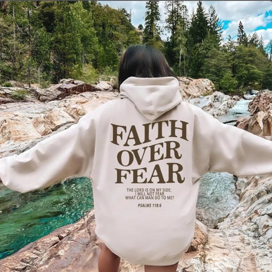 'Faith Over Fear' Hoodie (Psalms 118:6)