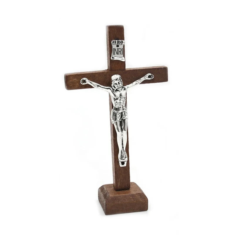 Wooden Tabletop Crucifix