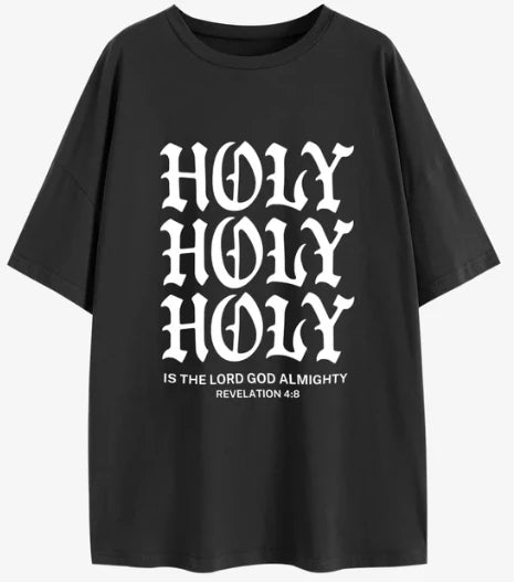'HOLY HOLY HOLY' Oversized T-Shirt