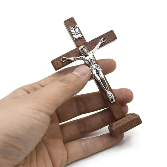 Wooden Tabletop Crucifix
