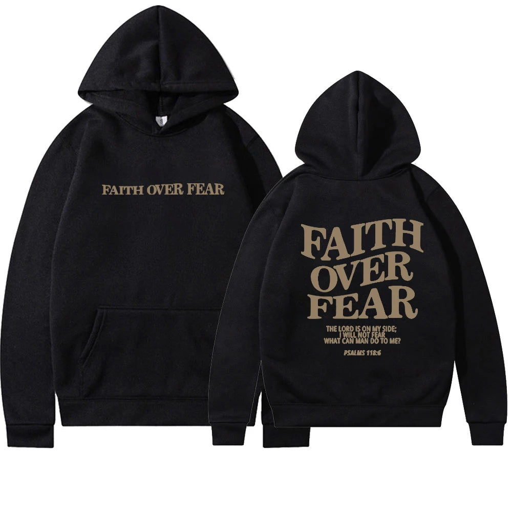 'Faith Over Fear' Hoodie (Psalms 118:6)