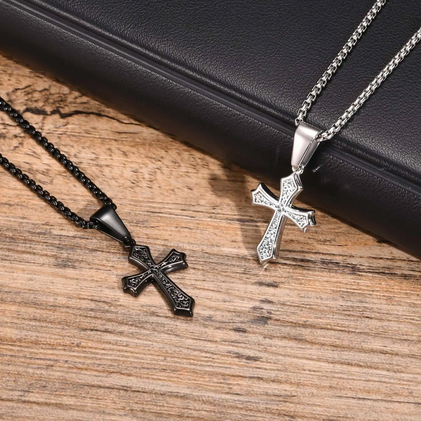 Vintage Cross Pendant Necklace