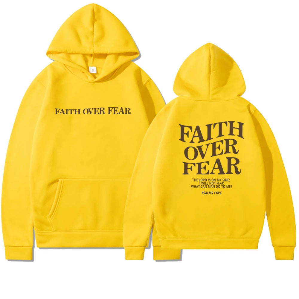 'Faith Over Fear' Hoodie (Psalms 118:6)
