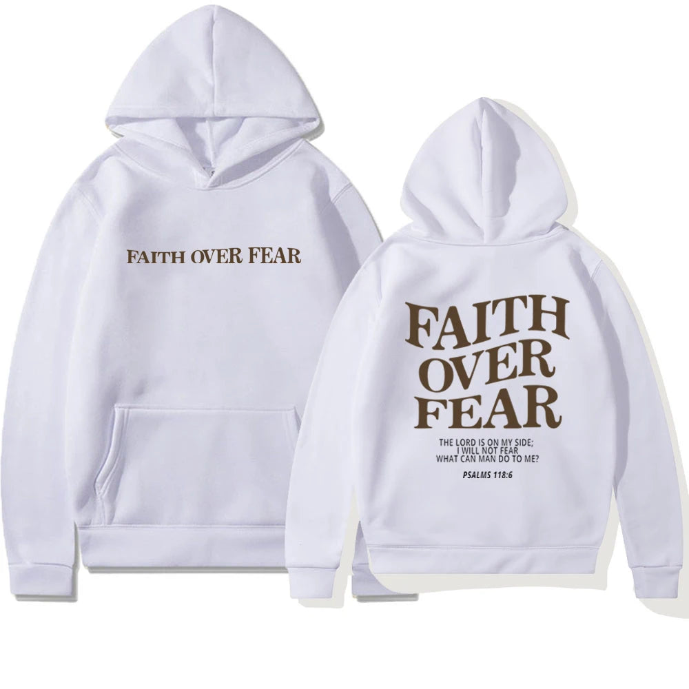 'Faith Over Fear' Hoodie (Psalms 118:6)