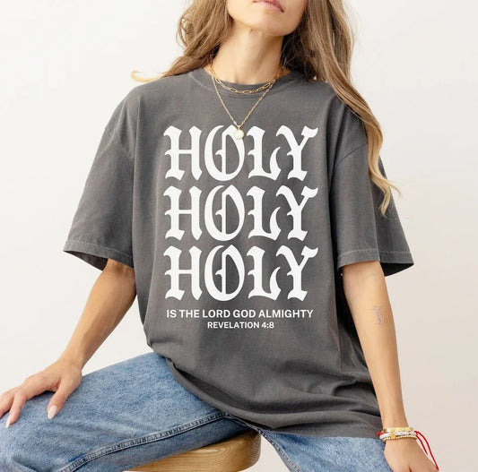'HOLY HOLY HOLY' Oversized T-Shirt