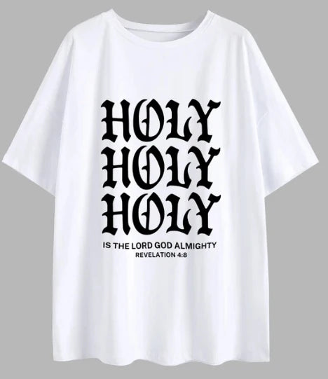 'HOLY HOLY HOLY' Oversized T-Shirt