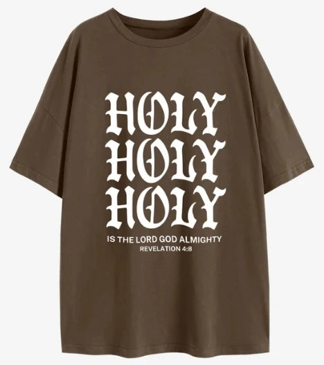 'HOLY HOLY HOLY' Oversized T-Shirt