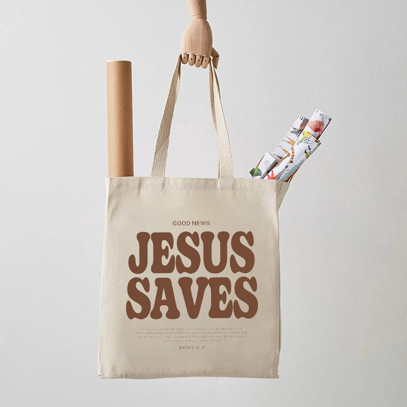 ‘JESUS SAVES’ Tote Bag