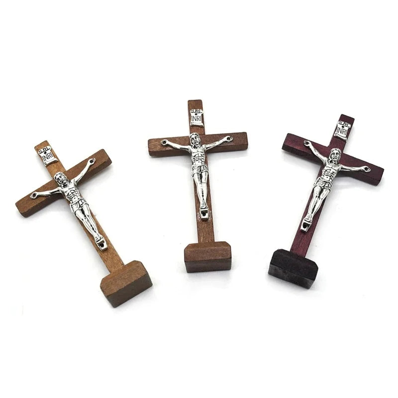 Wooden Tabletop Crucifix