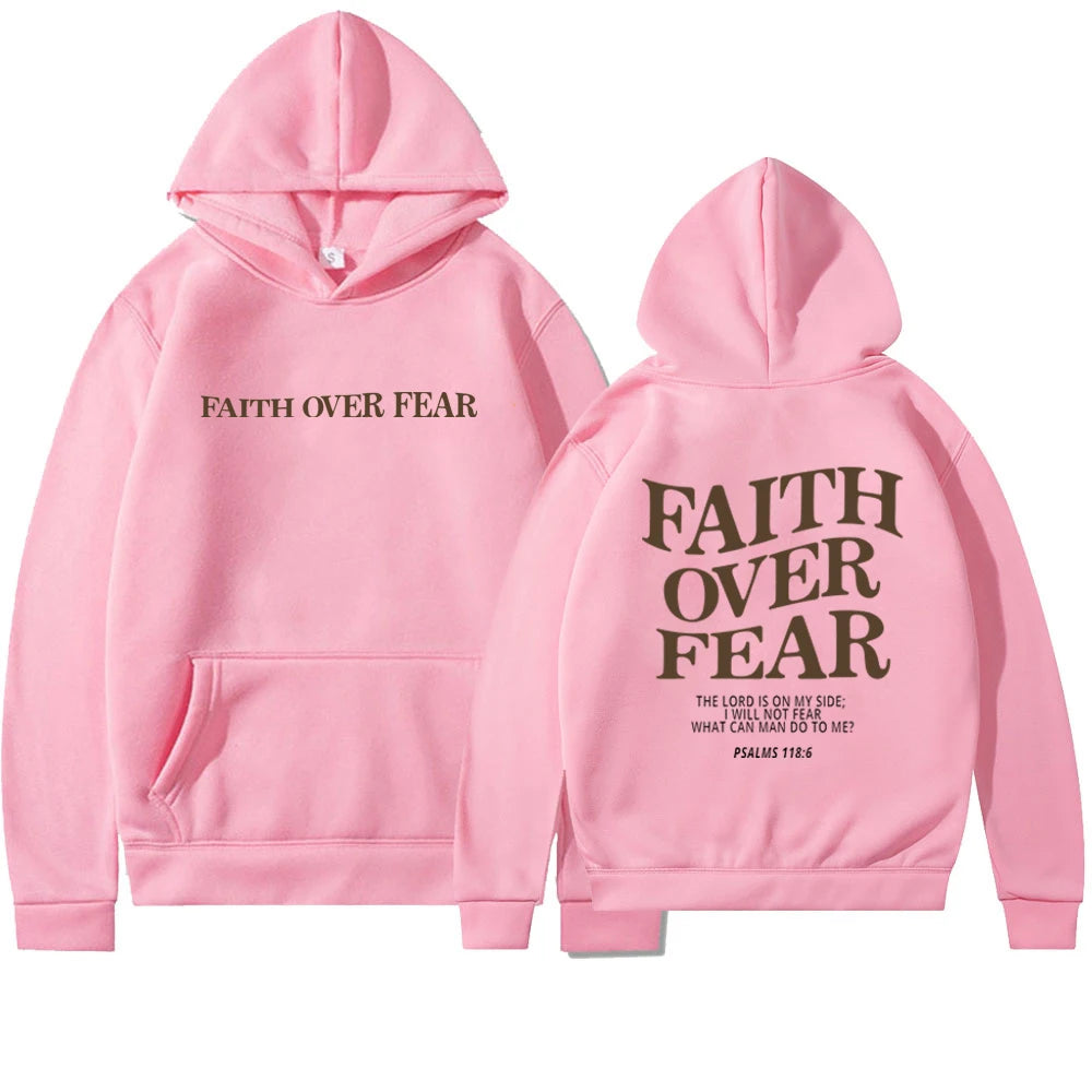 'Faith Over Fear' Hoodie (Psalms 118:6)