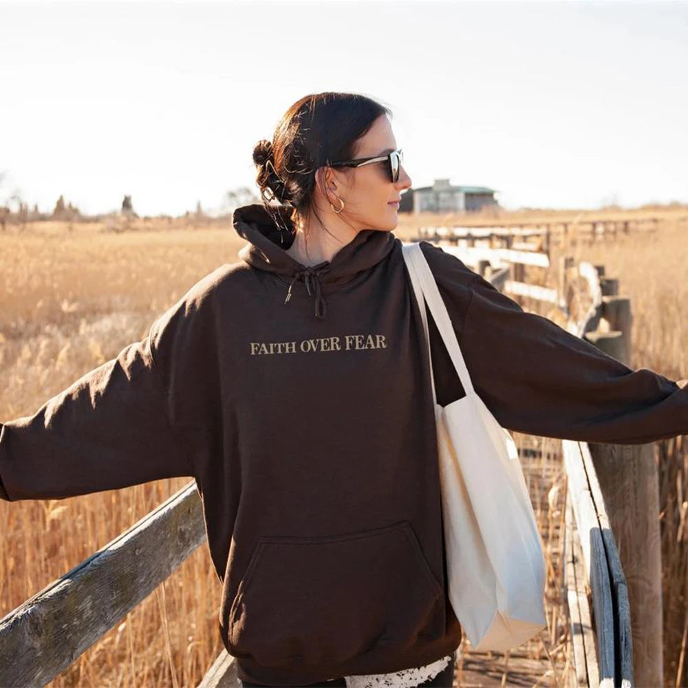 'Faith Over Fear' Hoodie (Psalms 118:6)