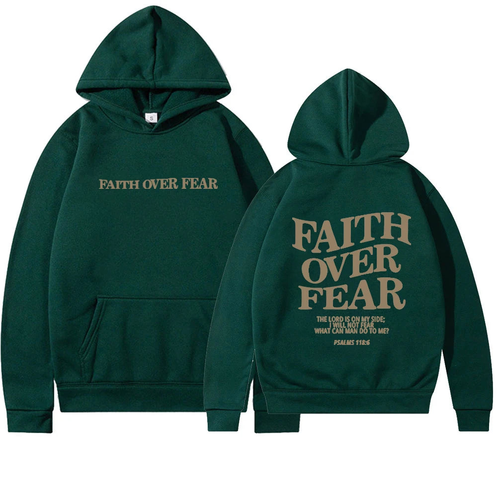 'Faith Over Fear' Hoodie (Psalms 118:6)