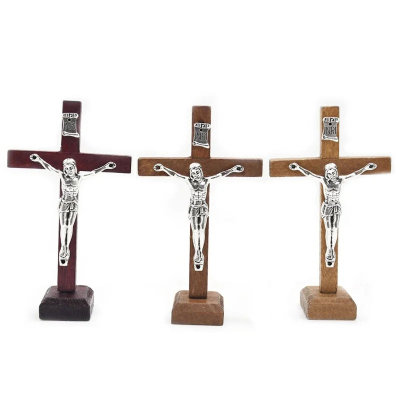 Wooden Tabletop Crucifix