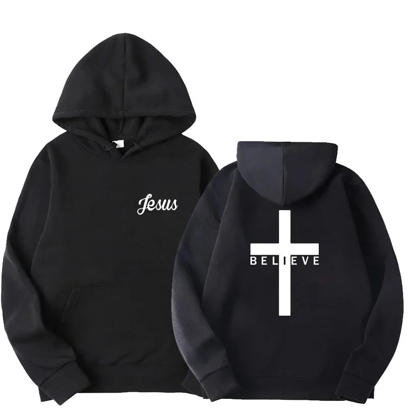 'Believe' Cross Hoodie