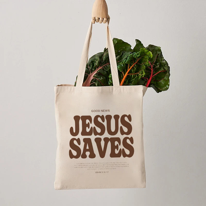 ‘JESUS SAVES’ Tote Bag