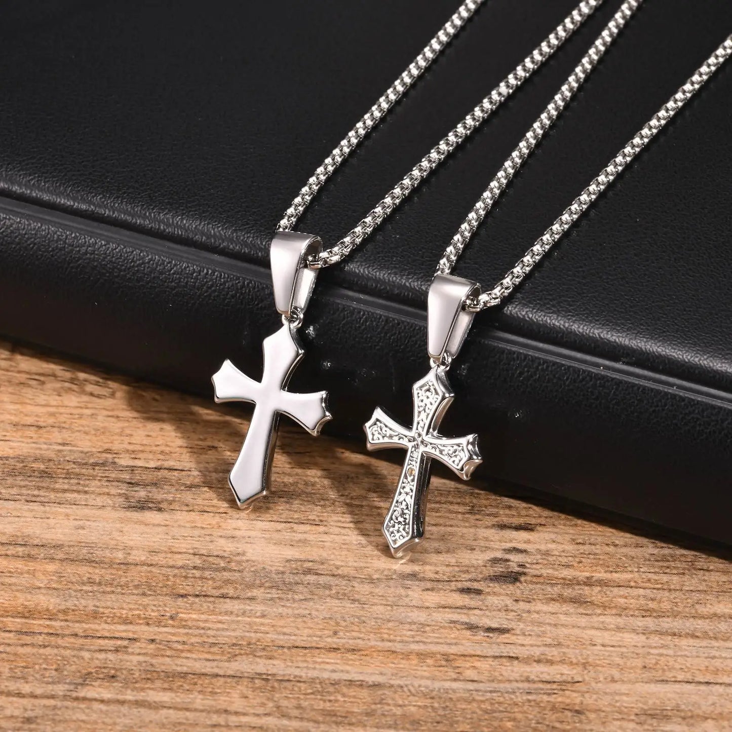 Vintage Cross Pendant Necklace