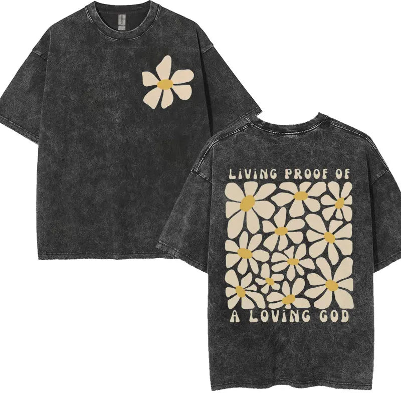 'Living Proof of a Loving God' Charcoal T-Shirt