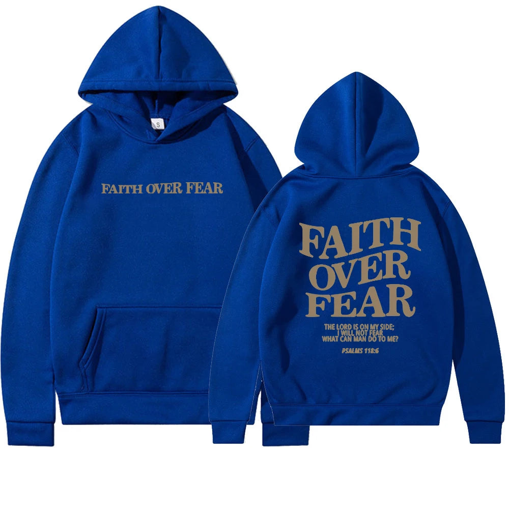 'Faith Over Fear' Hoodie (Psalms 118:6)