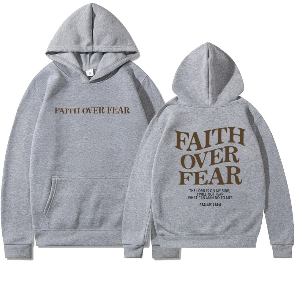 'Faith Over Fear' Hoodie (Psalms 118:6)