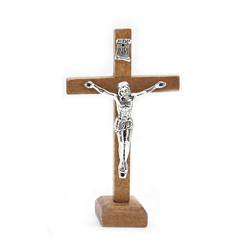 Wooden Tabletop Crucifix