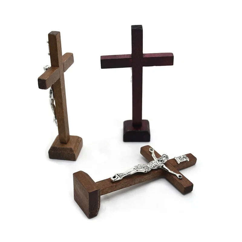 Wooden Tabletop Crucifix