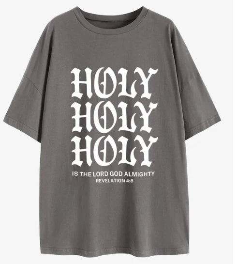 'HOLY HOLY HOLY' Oversized T-Shirt