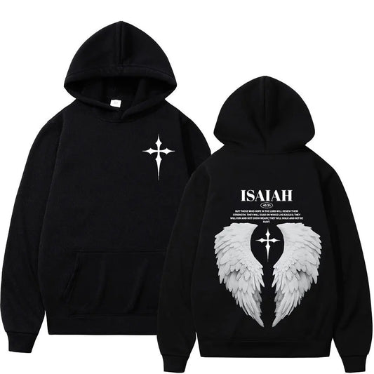 'Isaiah 40:31' Hoodie (Wing Design)