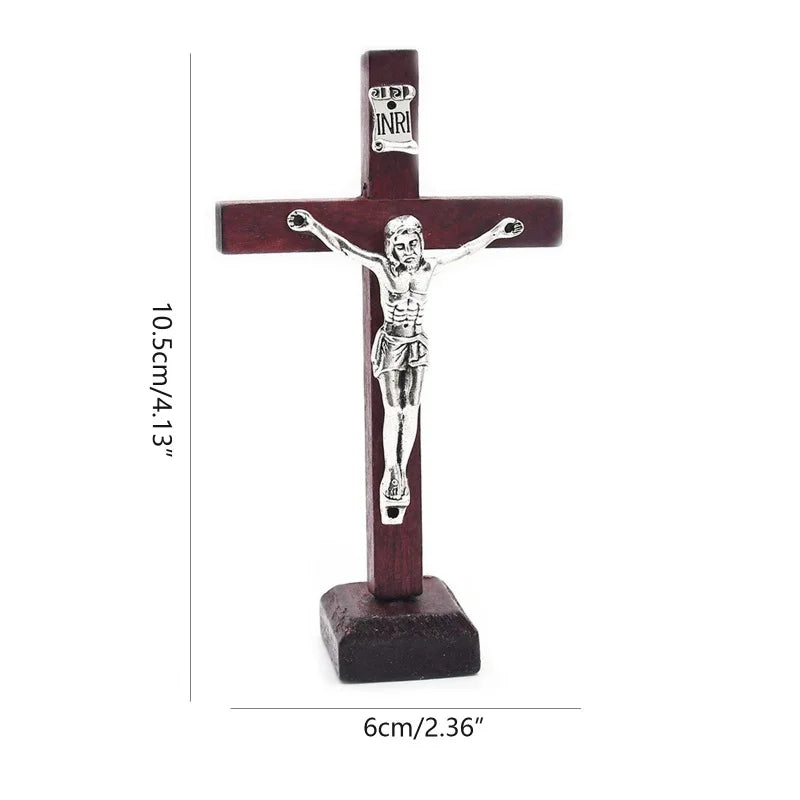 Wooden Tabletop Crucifix