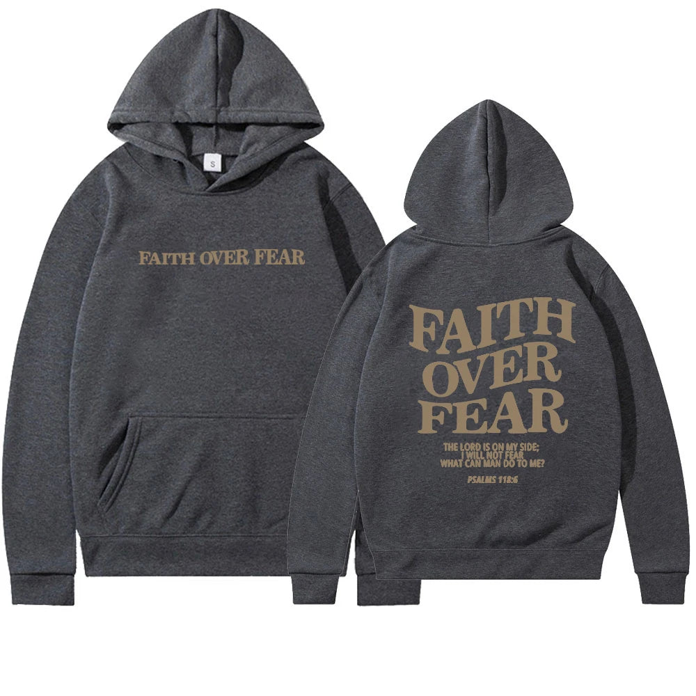 'Faith Over Fear' Hoodie (Psalms 118:6)