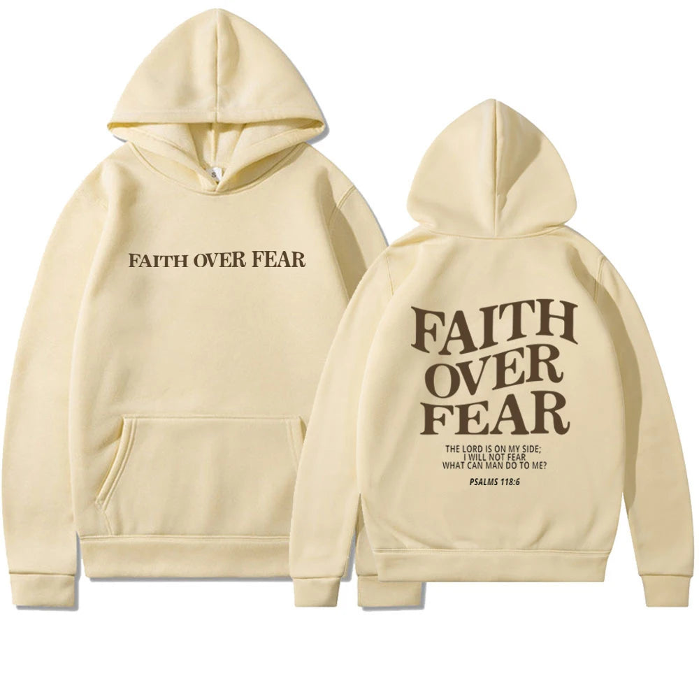 'Faith Over Fear' Hoodie (Psalms 118:6)
