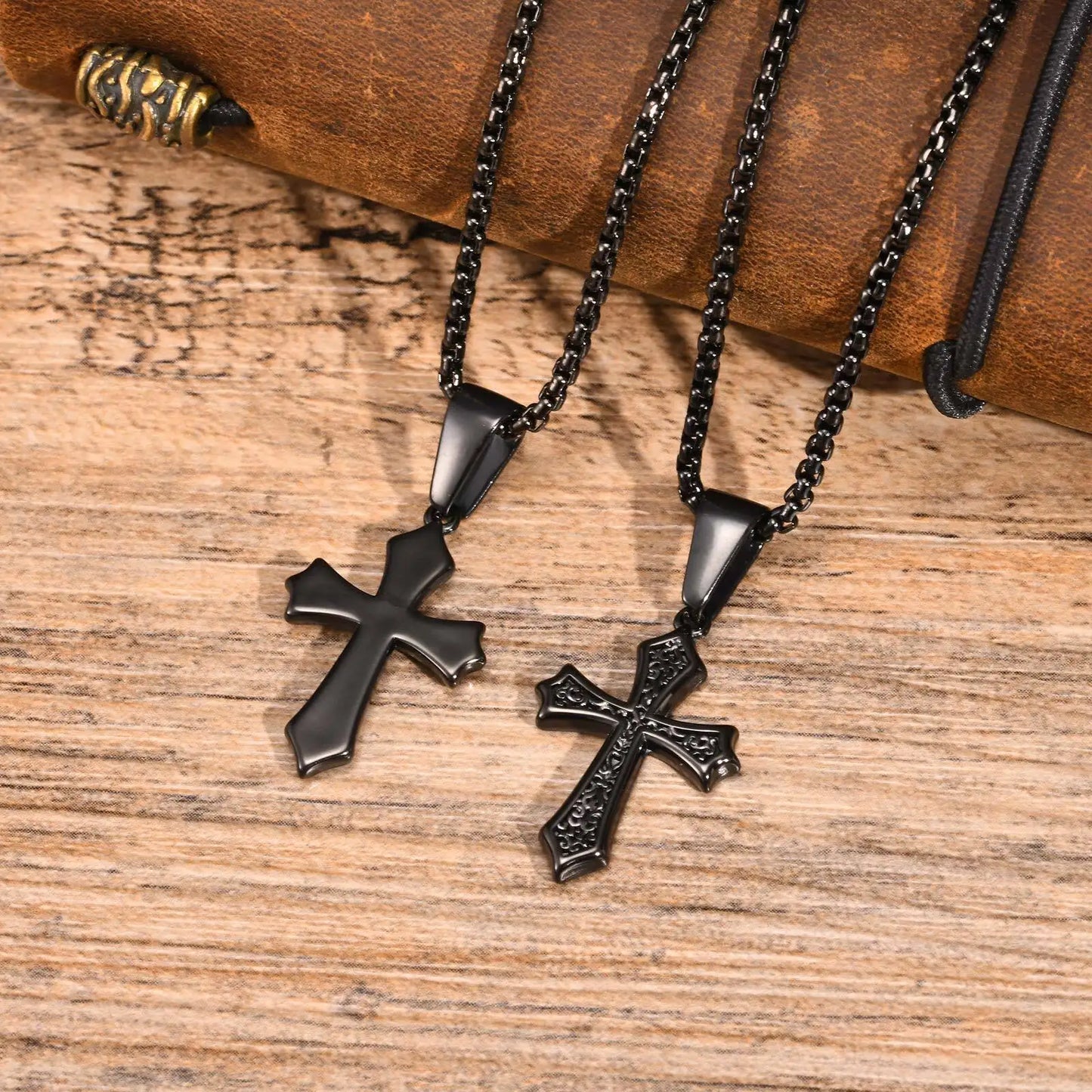 Vintage Cross Pendant Necklace