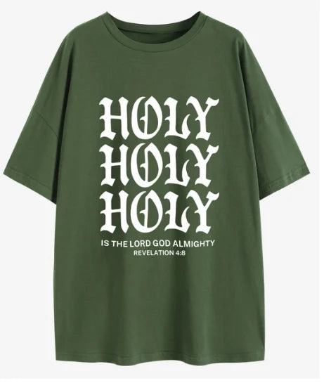 'HOLY HOLY HOLY' Oversized T-Shirt