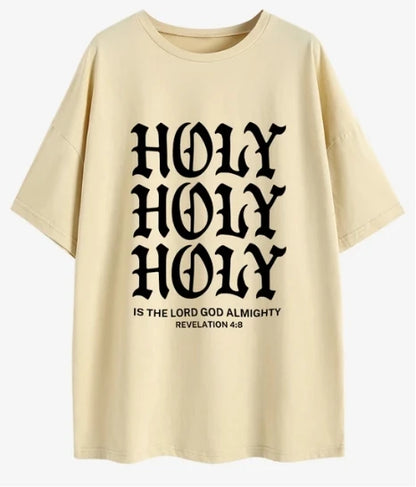 'HOLY HOLY HOLY' Oversized T-Shirt