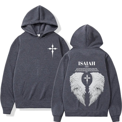 'Isaiah 40:31' Hoodie (Wing Design)