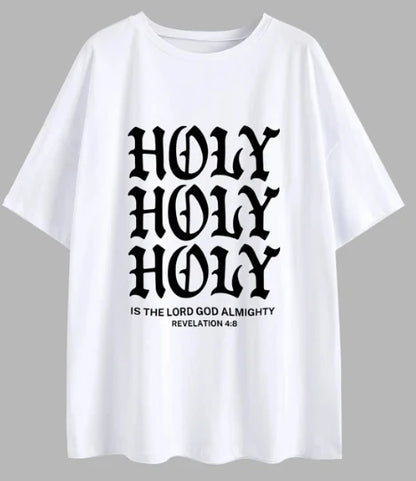 'HOLY HOLY HOLY' Oversized T-Shirt