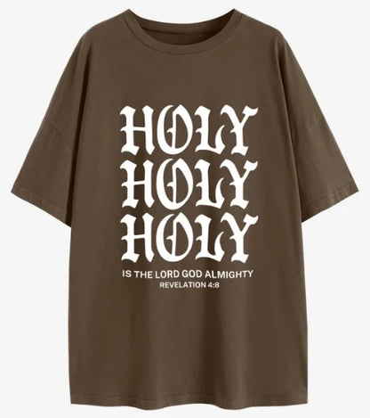'HOLY HOLY HOLY' Oversized T-Shirt