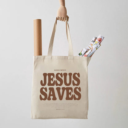 ‘JESUS SAVES’ Tote Bag