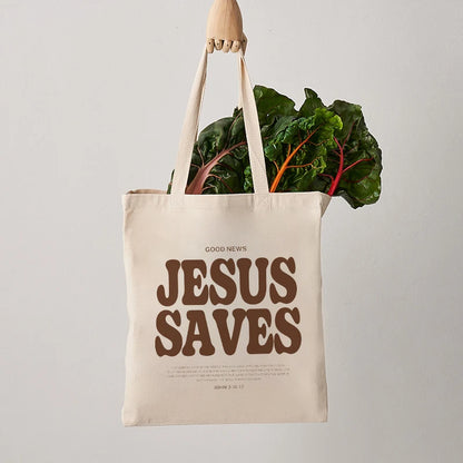 ‘JESUS SAVES’ Tote Bag