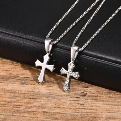 Vintage Cross Pendant Necklace