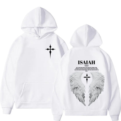 'Isaiah 40:31' Hoodie (Wing Design)