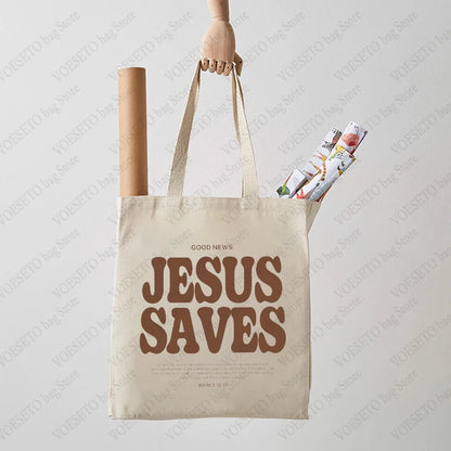 ‘JESUS SAVES’ Tote Bag