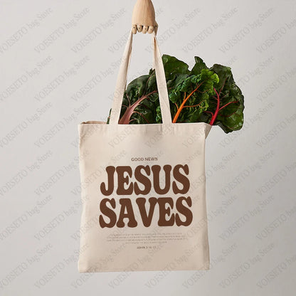 ‘JESUS SAVES’ Tote Bag