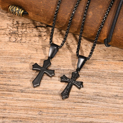 Vintage Cross Pendant Necklace